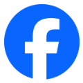 Das Facebook Logo ist ein F auf einem blaien Kreis